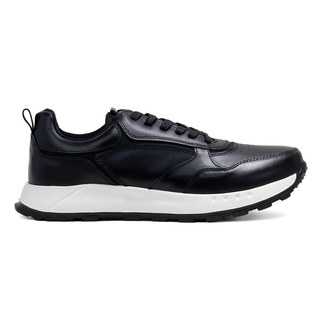 Sky Walk Tenis Urbanos en Cuero para Hombre 663106BOSSNEGRO