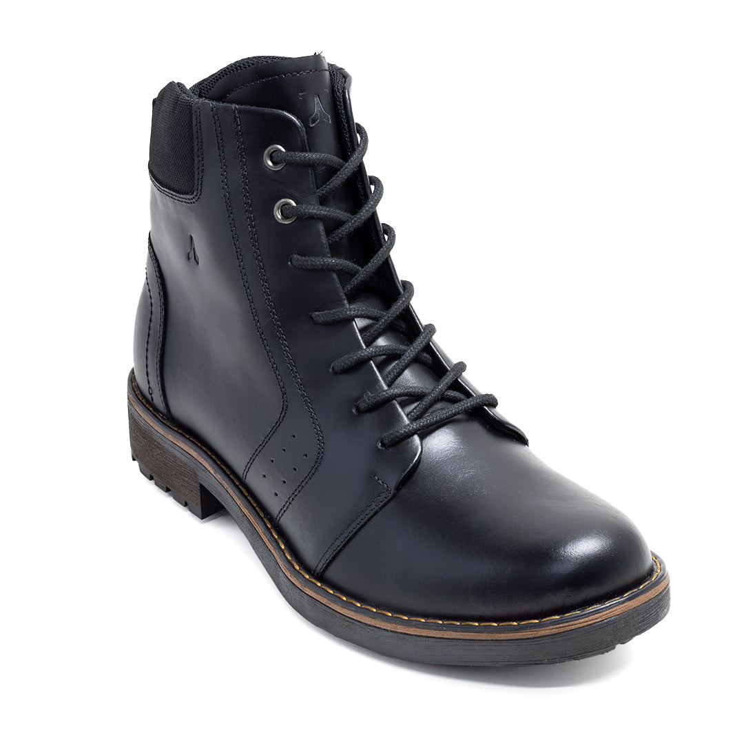 Sky Walk Botas Cuero Hombres 663106BROOCKYN NEGRO