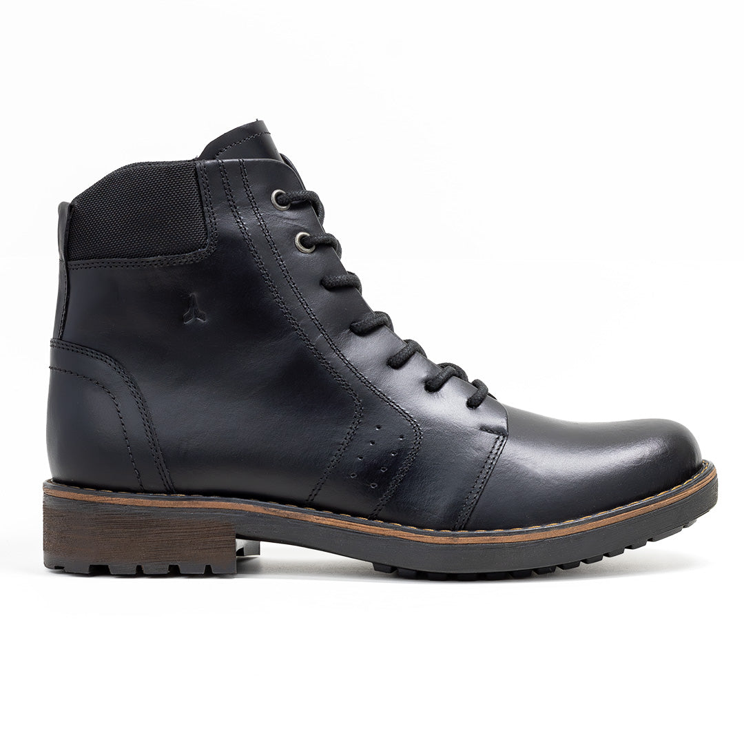 Sky Walk Botas Cuero Hombres 663106BROOCKYN NEGRO