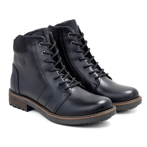 Sky Walk Botas Cuero Hombres 663106BROOCKYN NEGRO