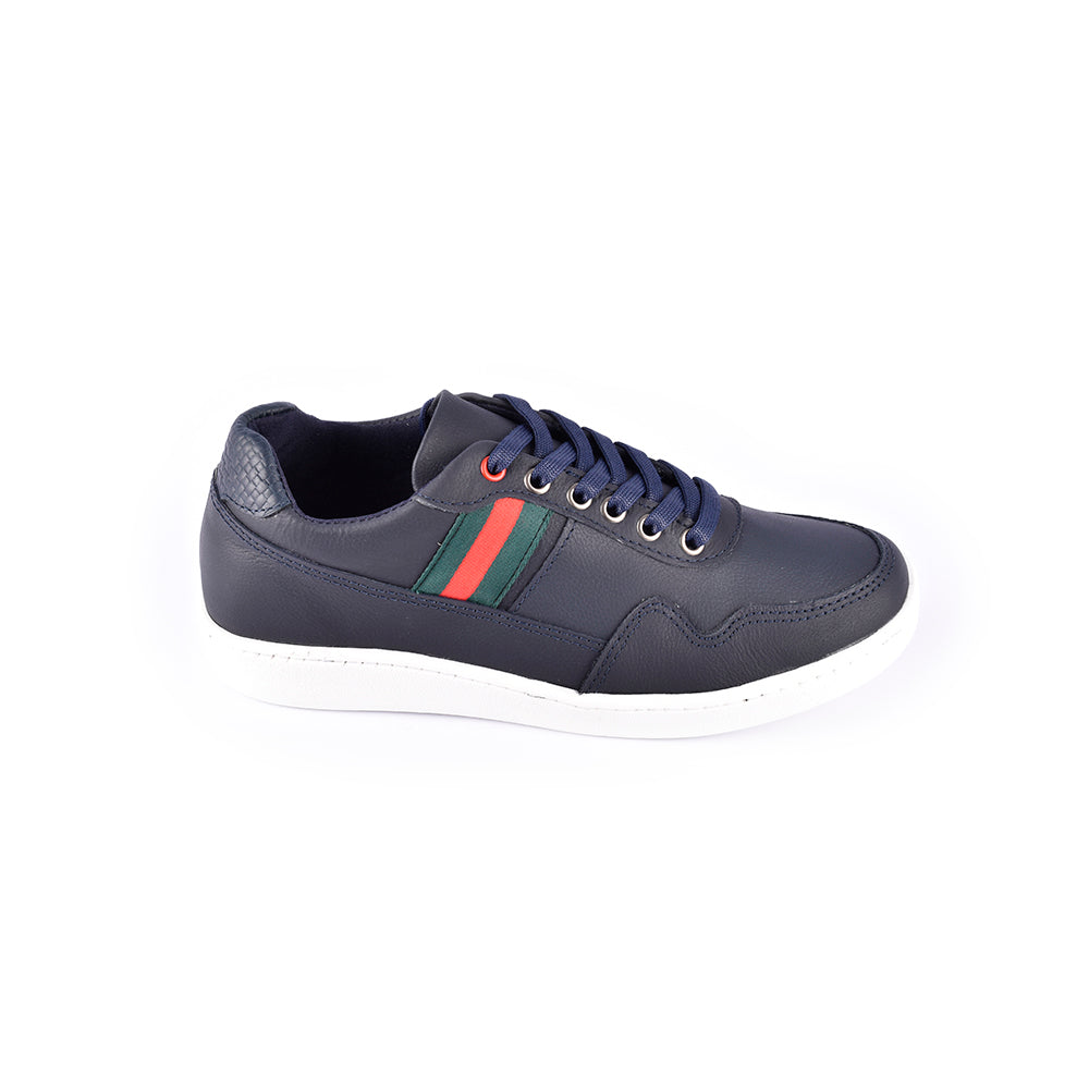 Skywalk Tenis Casual de cuero Moda Hombres 663111224Azul