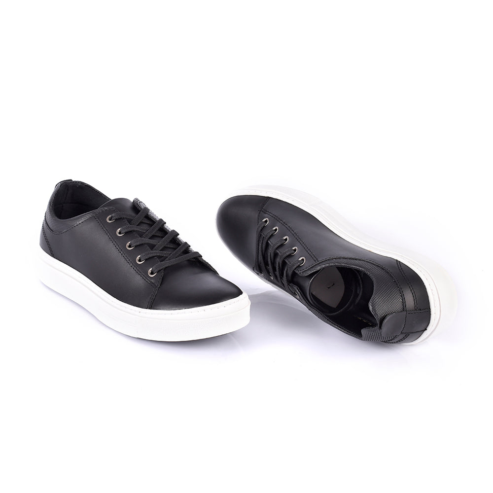 Sky Walk Zapatos Casual Cuero Hombre 663111227Negro