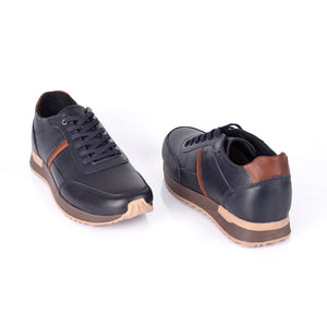 Sky Walk Tenis Casuales de cuero Hombre 66311160AZUL