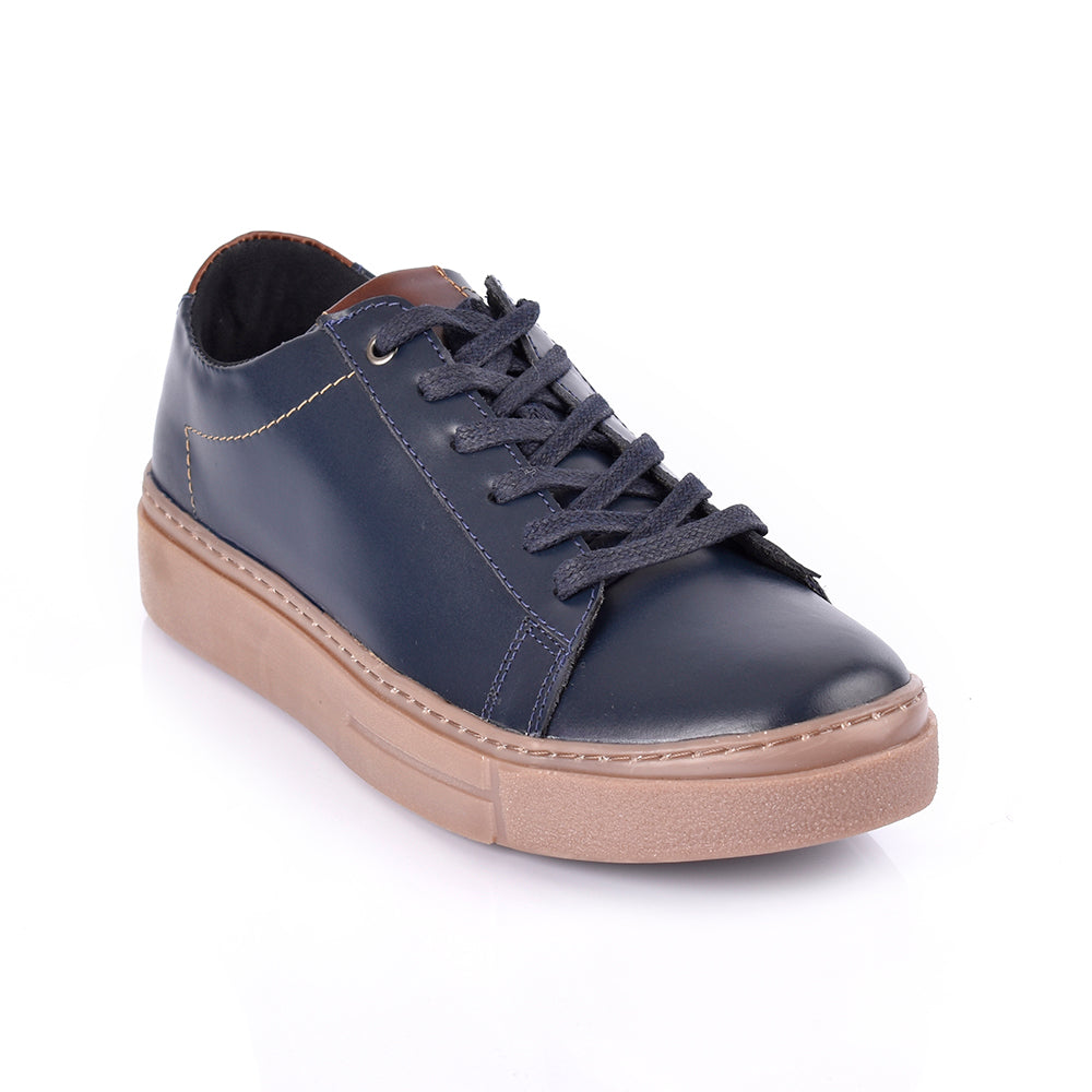 Sky Walk Tenis Casuales de cuero Para Hombre 66311162AZUL