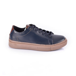 Sky Walk Tenis Casuales de cuero Para Hombre 66311162AZUL