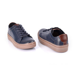 Sky Walk Tenis Casuales de cuero Para Hombre 66311162AZUL