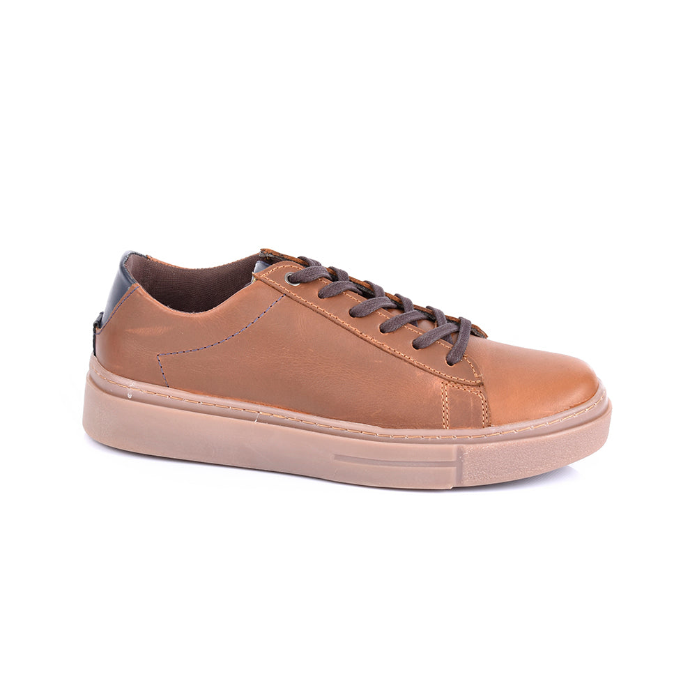Sky Walk Tenis Casual de cuero Para Hombre 66311162MIEL