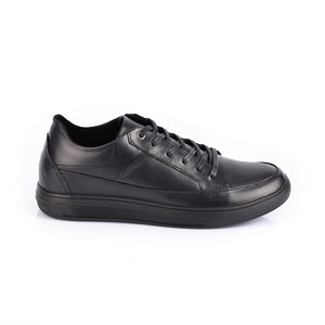 Sky Walk Tenis Casual de Cuero Caballero 66311178NEGRO