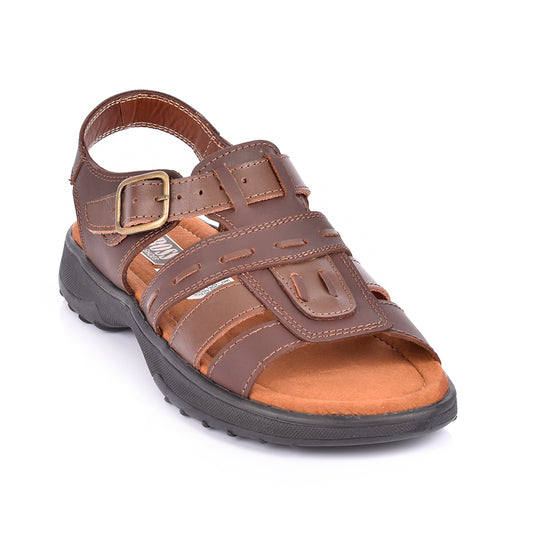 Sky Walk Sandalias Cuero Para Hombre 663117025CAFE