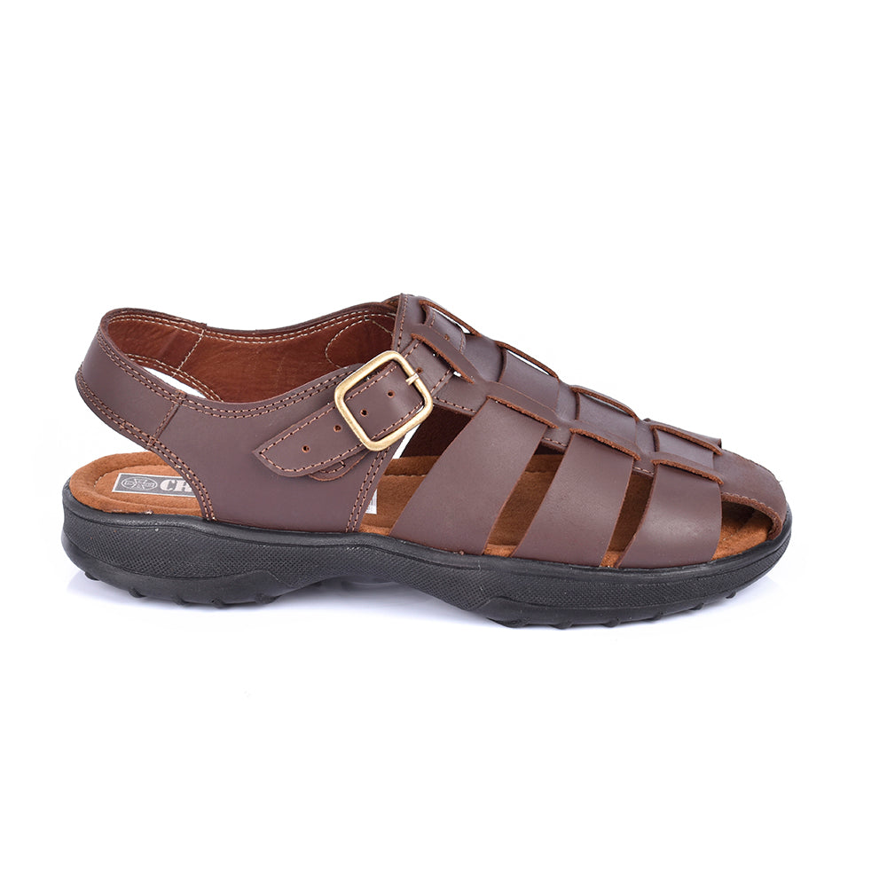 Sky Walk Sandalias Cuero Para Hombre 663117071CAFE