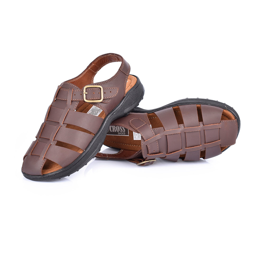 Sky Walk Sandalias Cuero Para Hombre 663117071CAFE