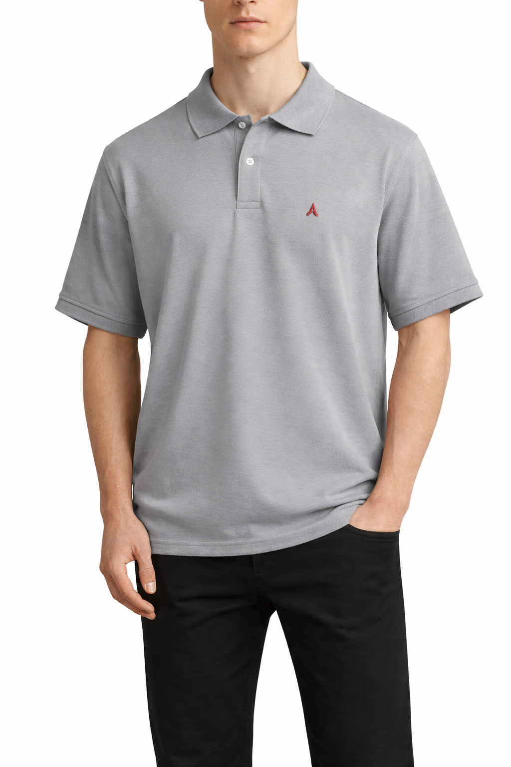 Sky Walk Camiseta Tipo Polo para Hombre 773107SKWSGRIS