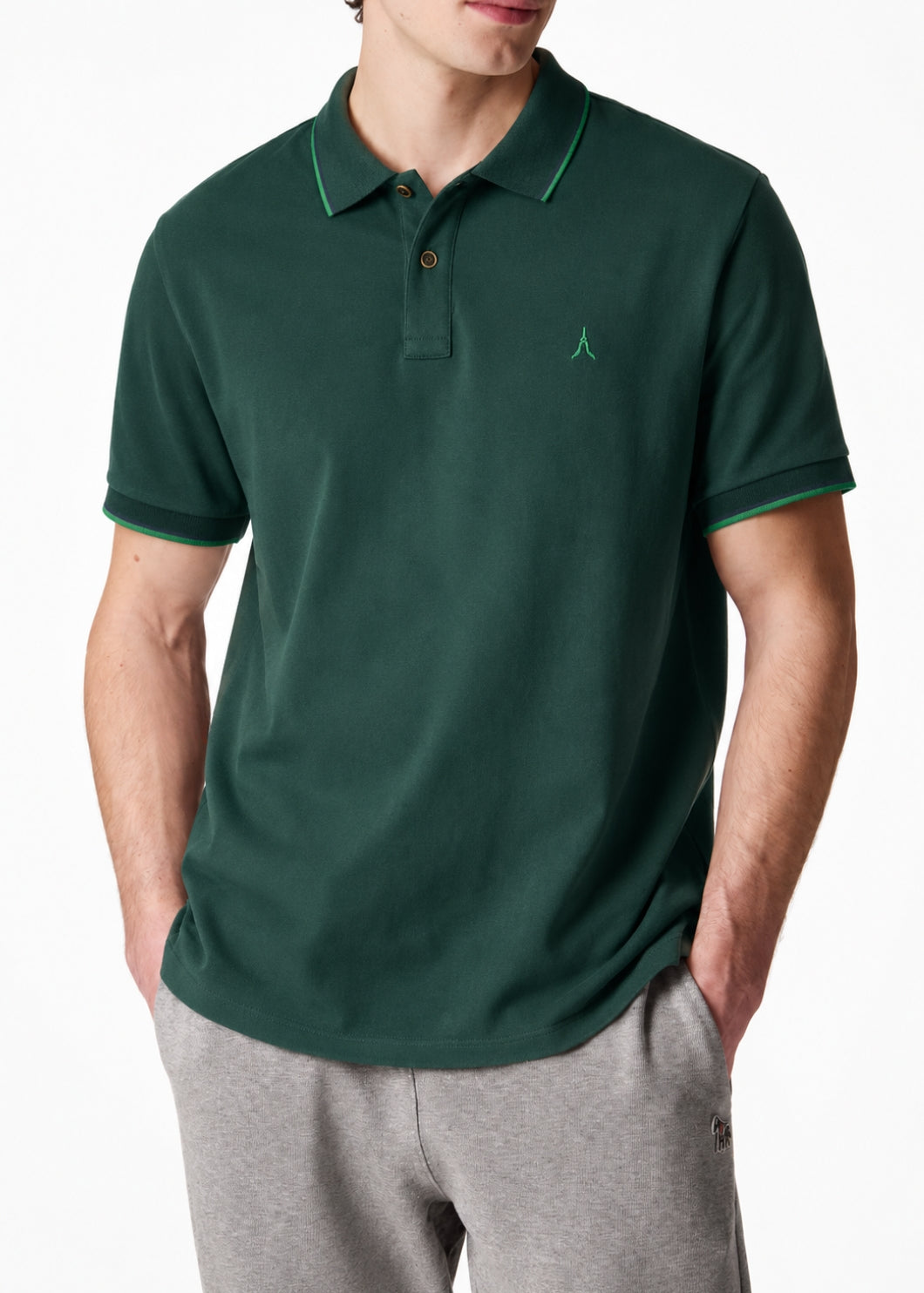 Sky Walk Camiseta Tipo Polo para Hombre 7731140100D9VERDE