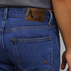 Jean regular fit tiro medio 7731485059AZUL