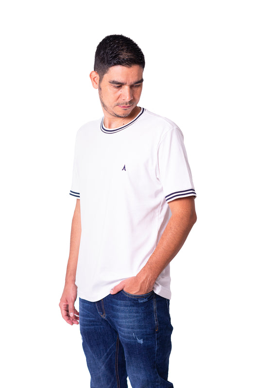 Camiseta regular fit manga corta de hombre 7731140100D2BLANCO