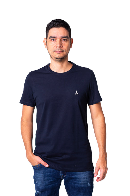Camiseta regular fit manga corta de hombre C107230281AZUL