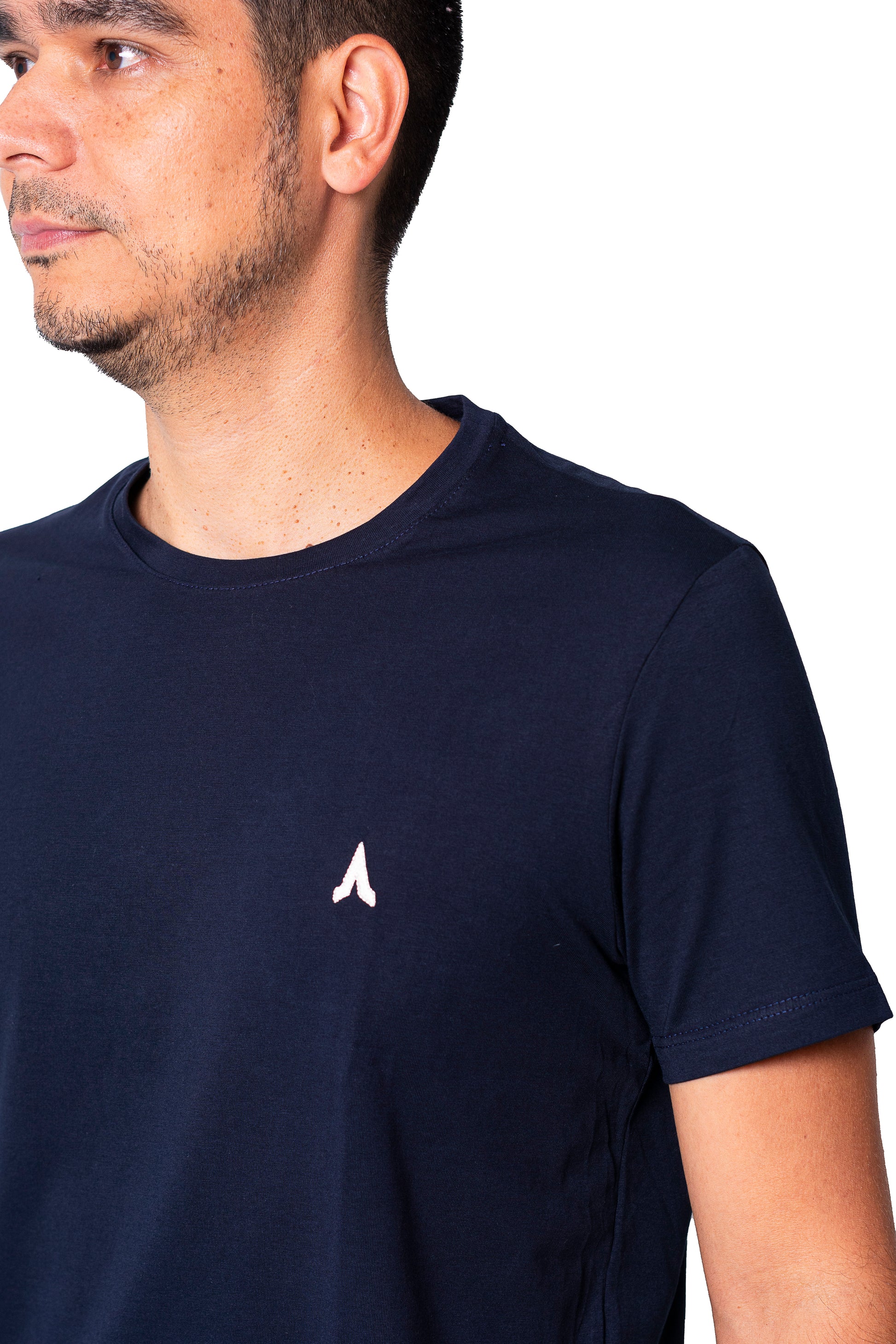 Camiseta regular fit manga corta de hombre 773C107230281AZUL