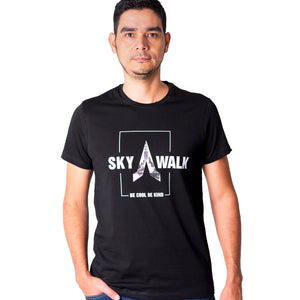 Camiseta regular fit manga corta de hombre 773C107230201NEGRO