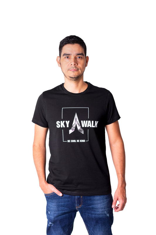 Camiseta regular fit manga corta de hombre C107230201NEGRO