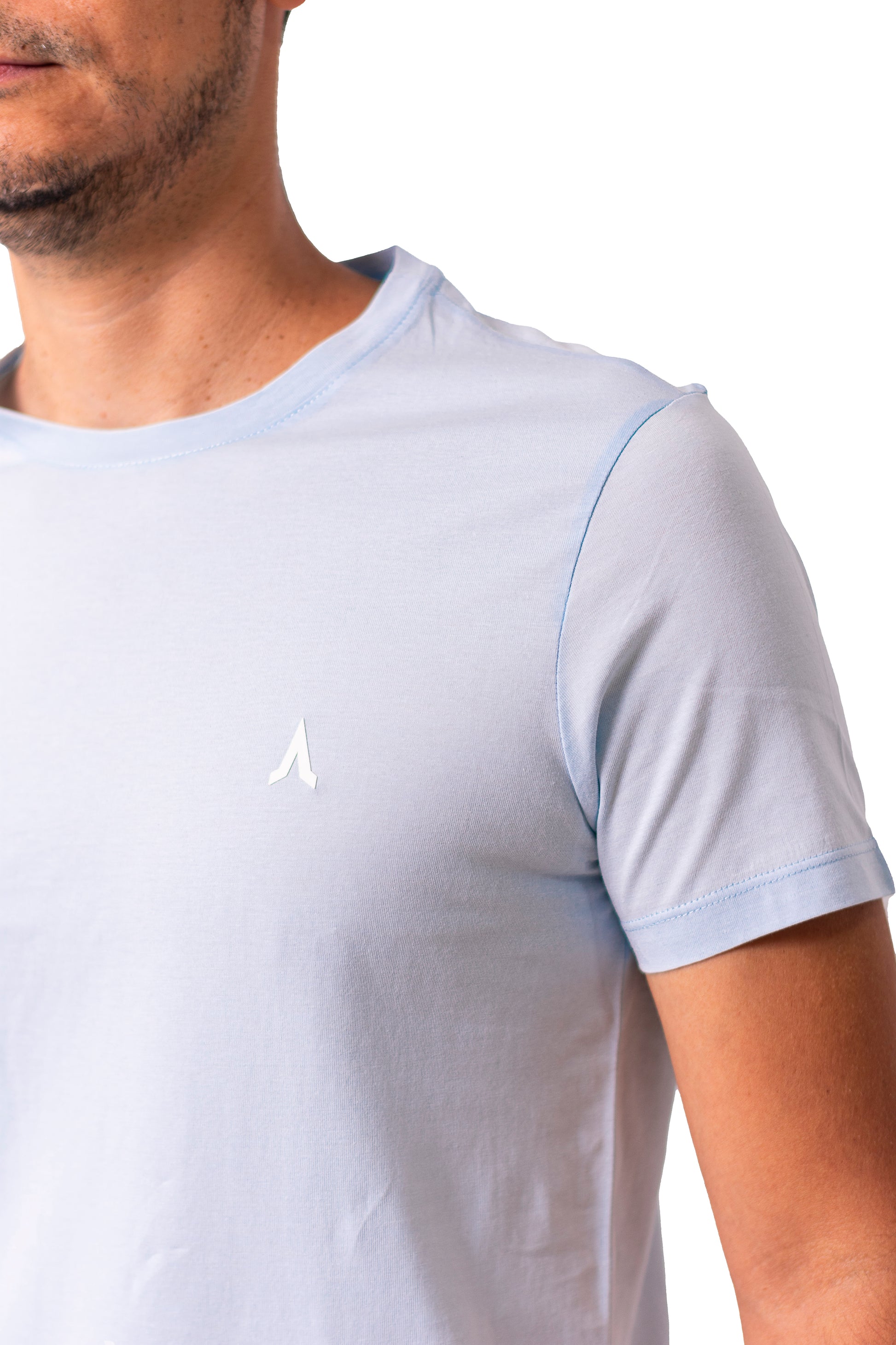Camiseta regular fit manga corta de hombre C107230281CELESTE