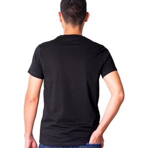 Camiseta regular fit manga corta de hombre 773C107230201NEGRO