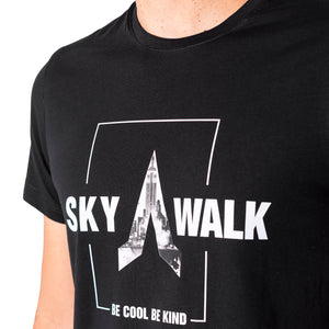 Camiseta regular fit manga corta de hombre 773C107230201NEGRO