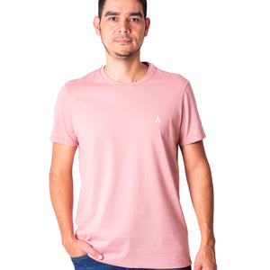 Camiseta regular fit manga corta de hombre 773C107230281ROSADO