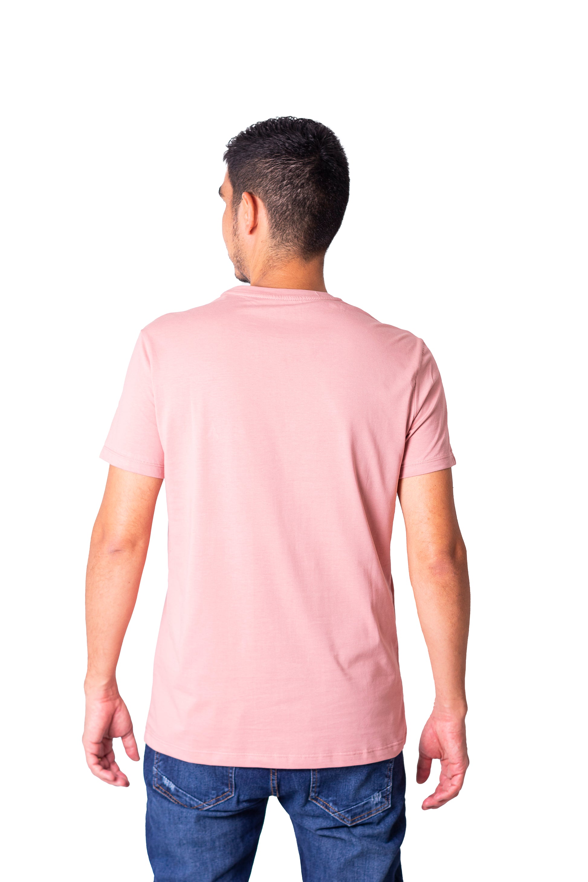 Camiseta regular fit manga corta de hombre 773C107230281ROSADO