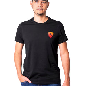 Camiseta regular fit manga corta de hombre 773C107230283NEGRO