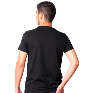 Camiseta regular fit manga corta de hombre 773C107230283NEGRO