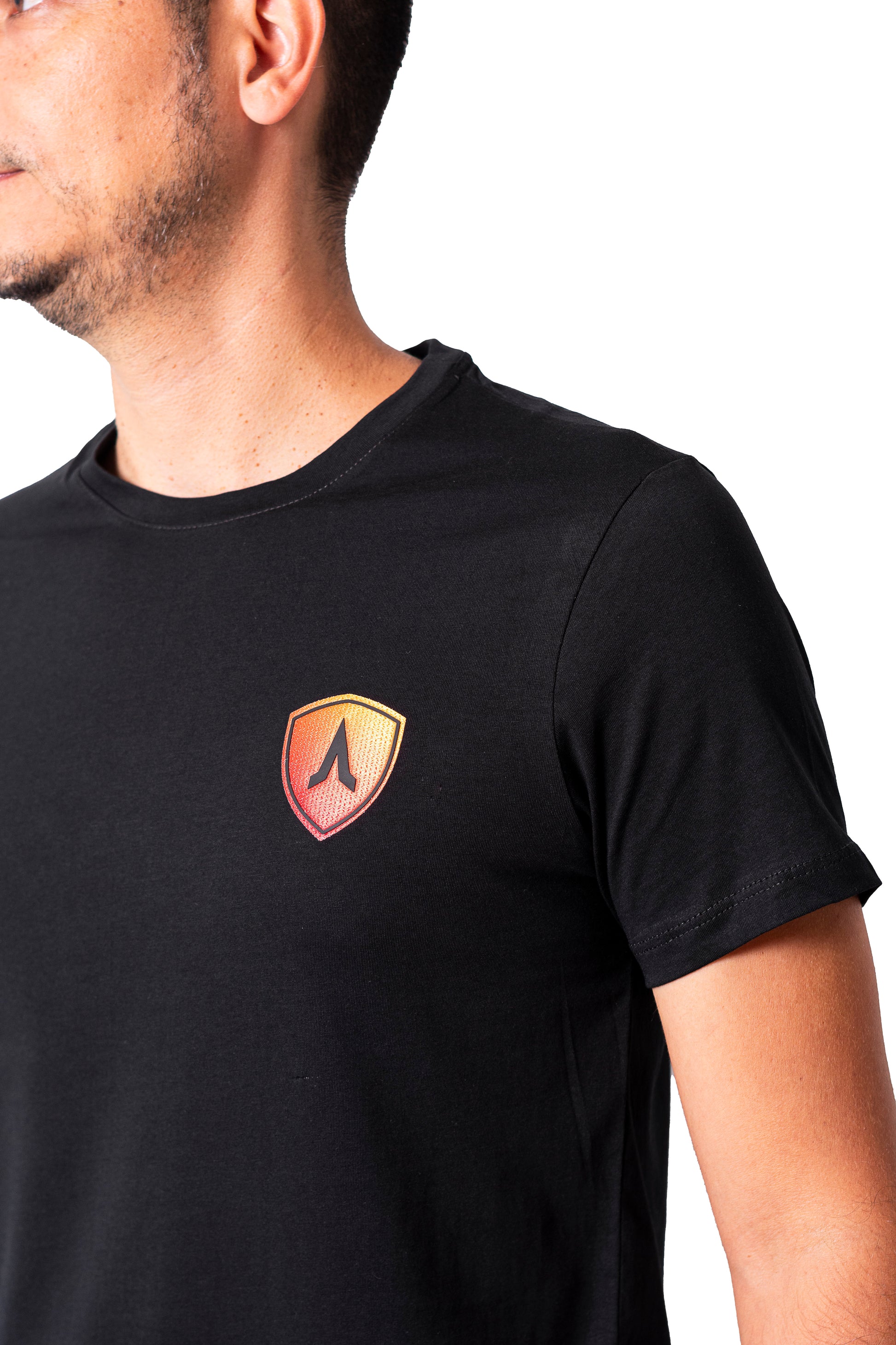 Camiseta regular fit manga corta de hombre 773C107230283NEGRO