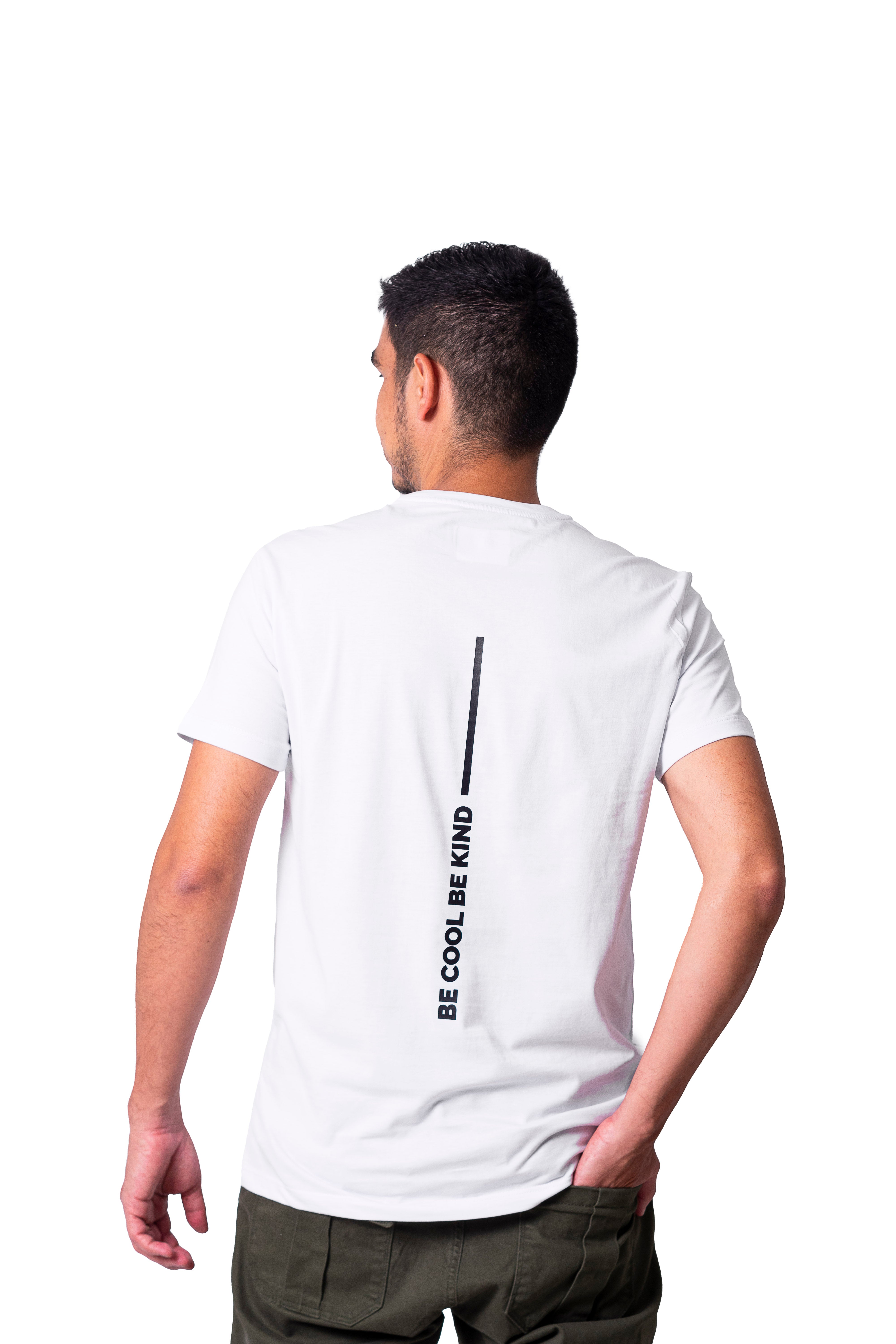 Camiseta regular fit manga corta de hombre 773C107230201BLANCO