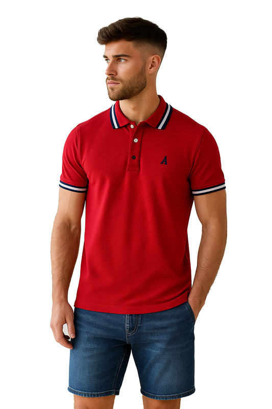 Polo de hombre 7731140100D3ROJO