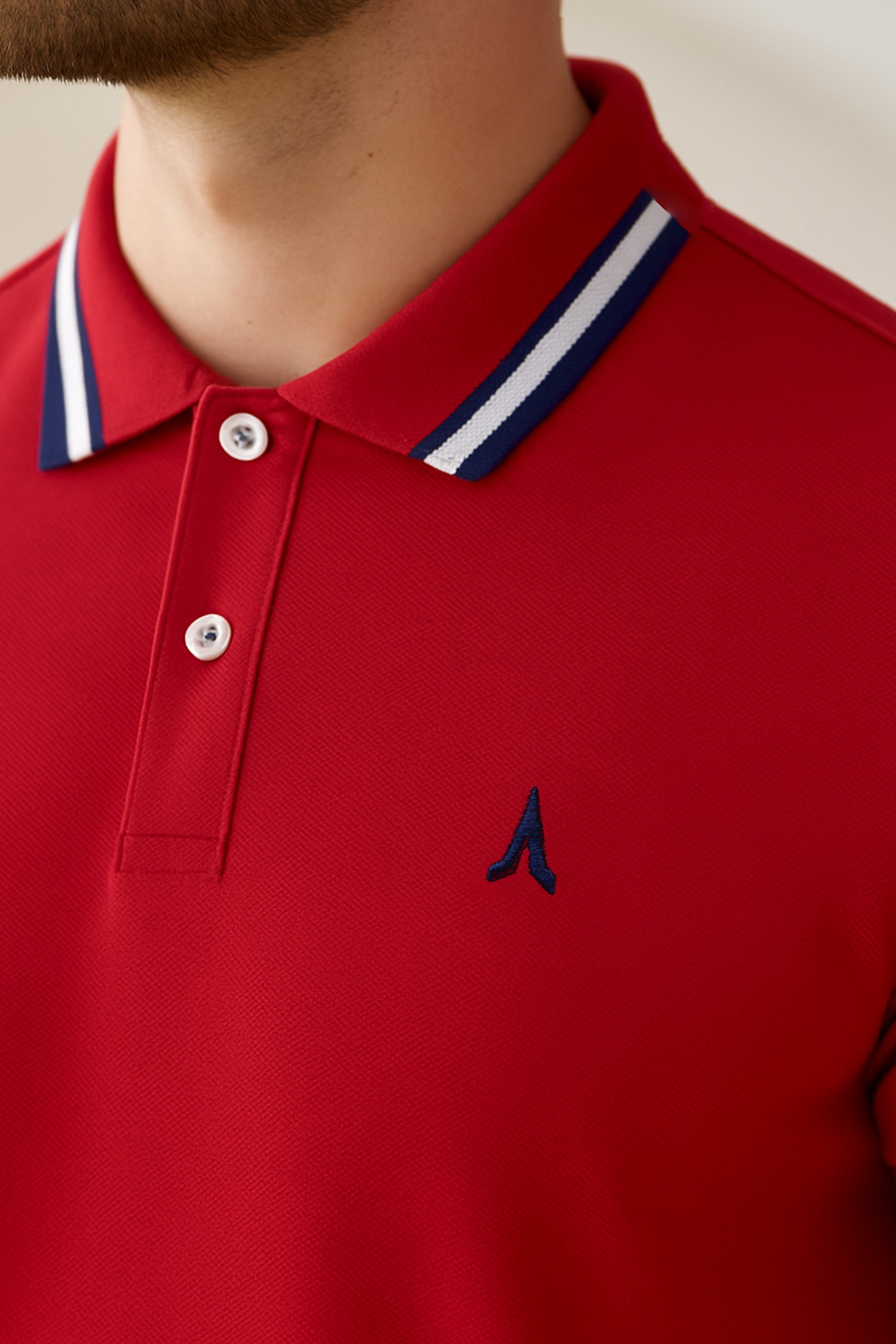 Polo de hombre 7731140100D3ROJO