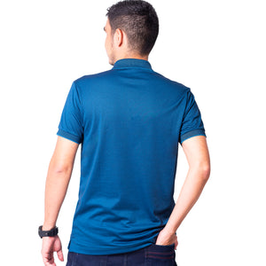 Polo de hombre 7731140100D1CELESTE