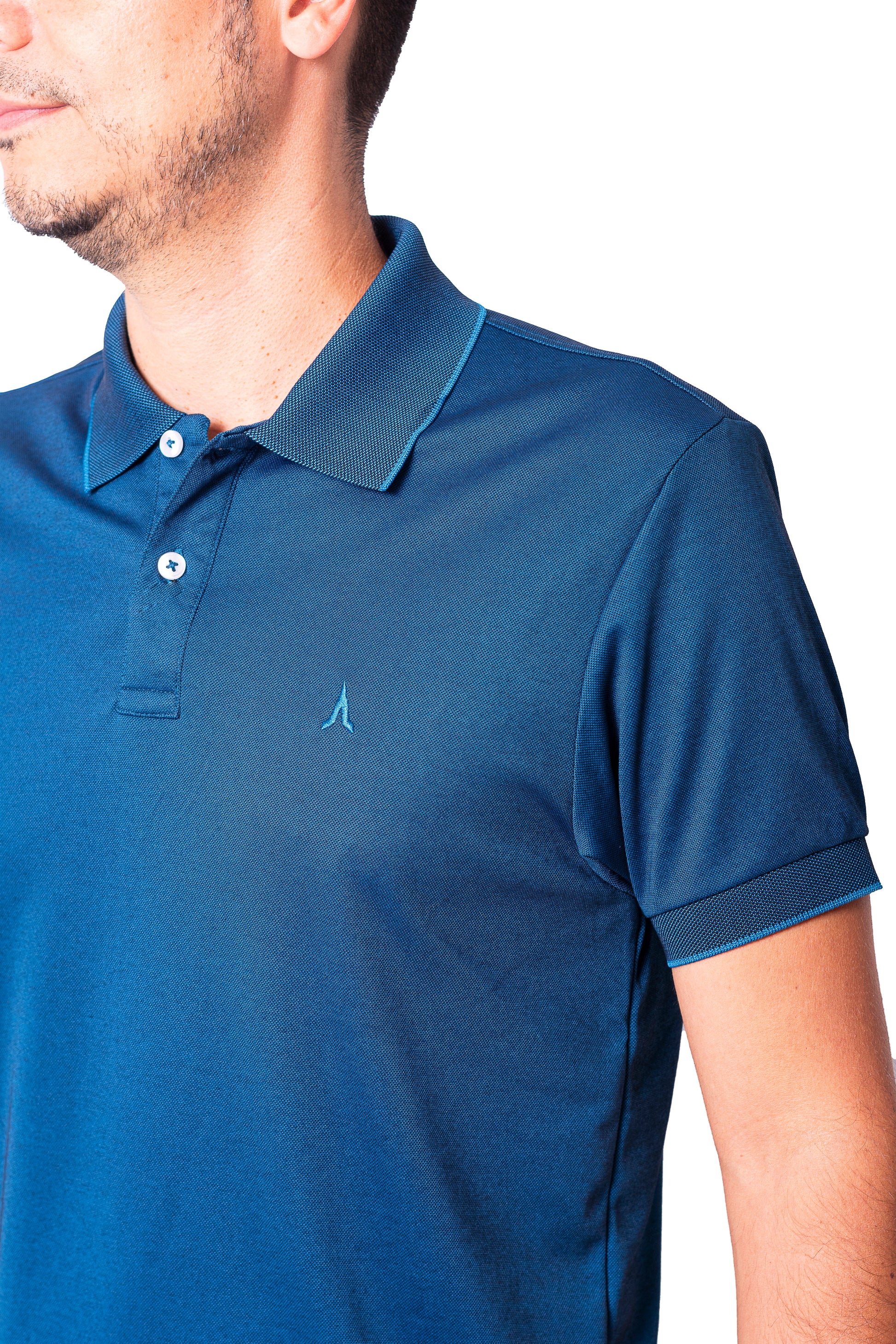Polo de hombre 7731140100D1CELESTE