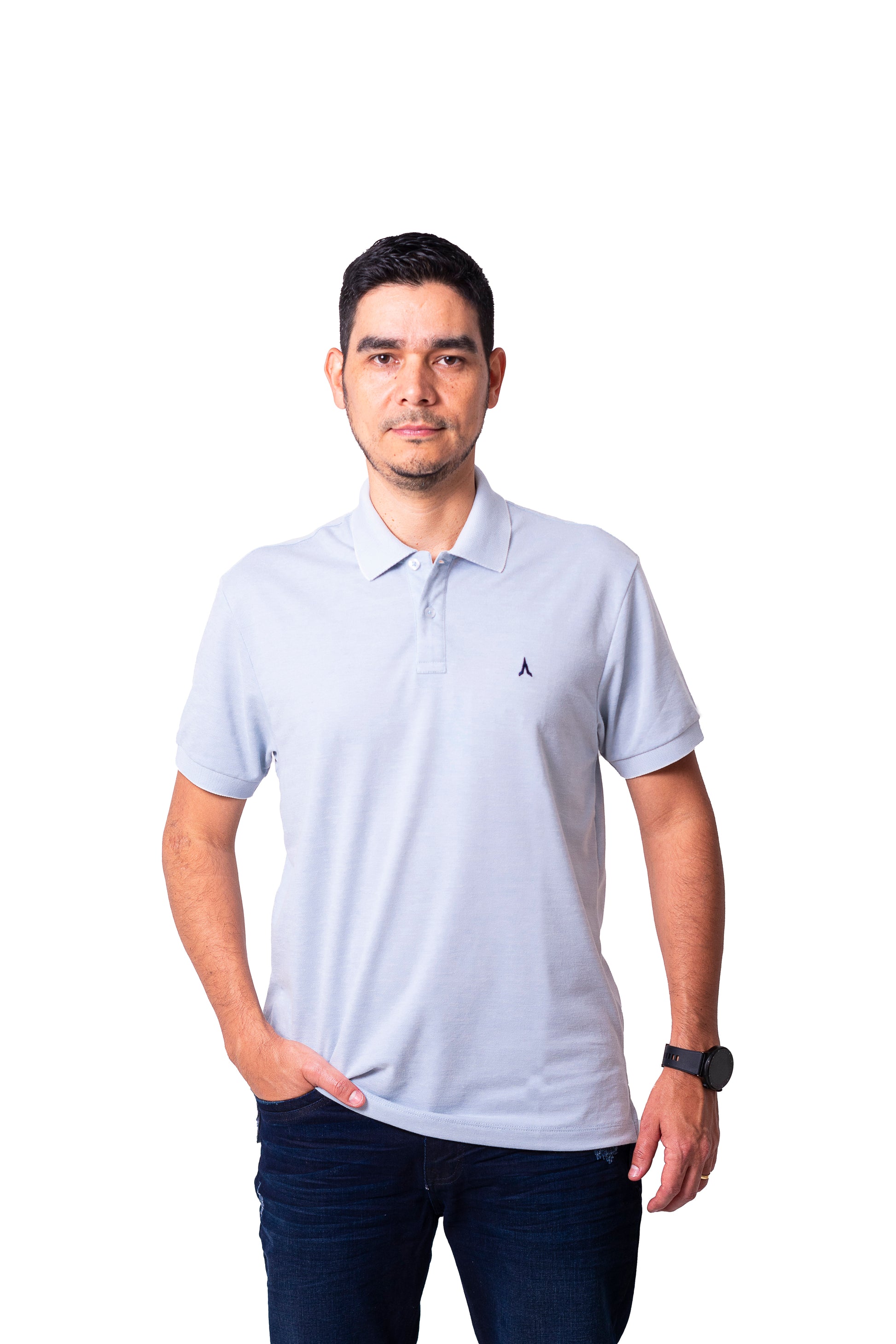 Polo de hombre 7731140100D2CELESTE