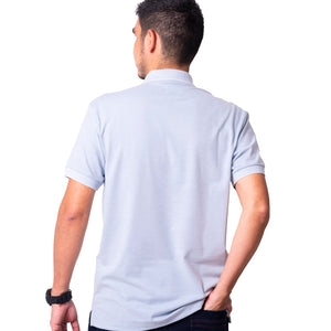 Polo de hombre 7731140100D2CELESTE