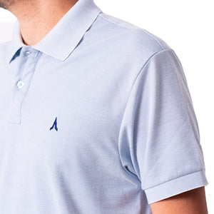 Polo de hombre 7731140100D2CELESTE