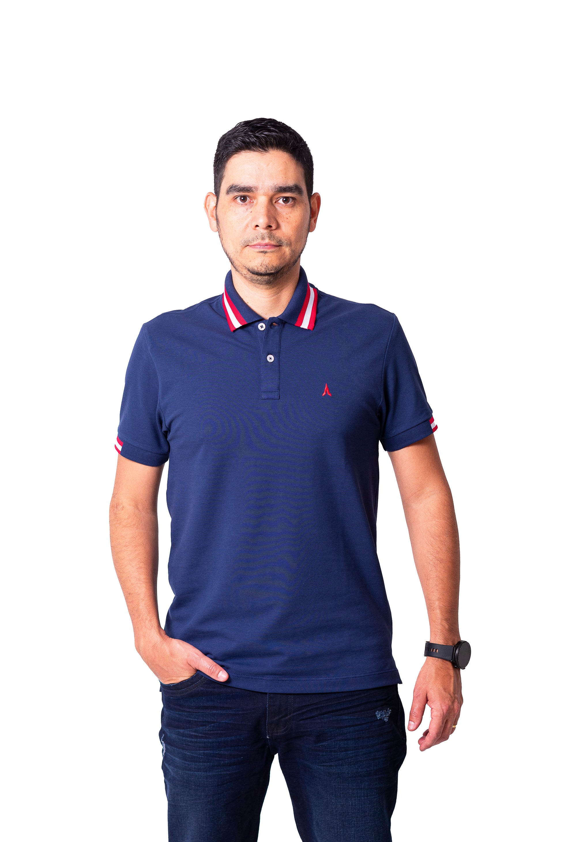 Polo de hombre 7731140100D3AZUL