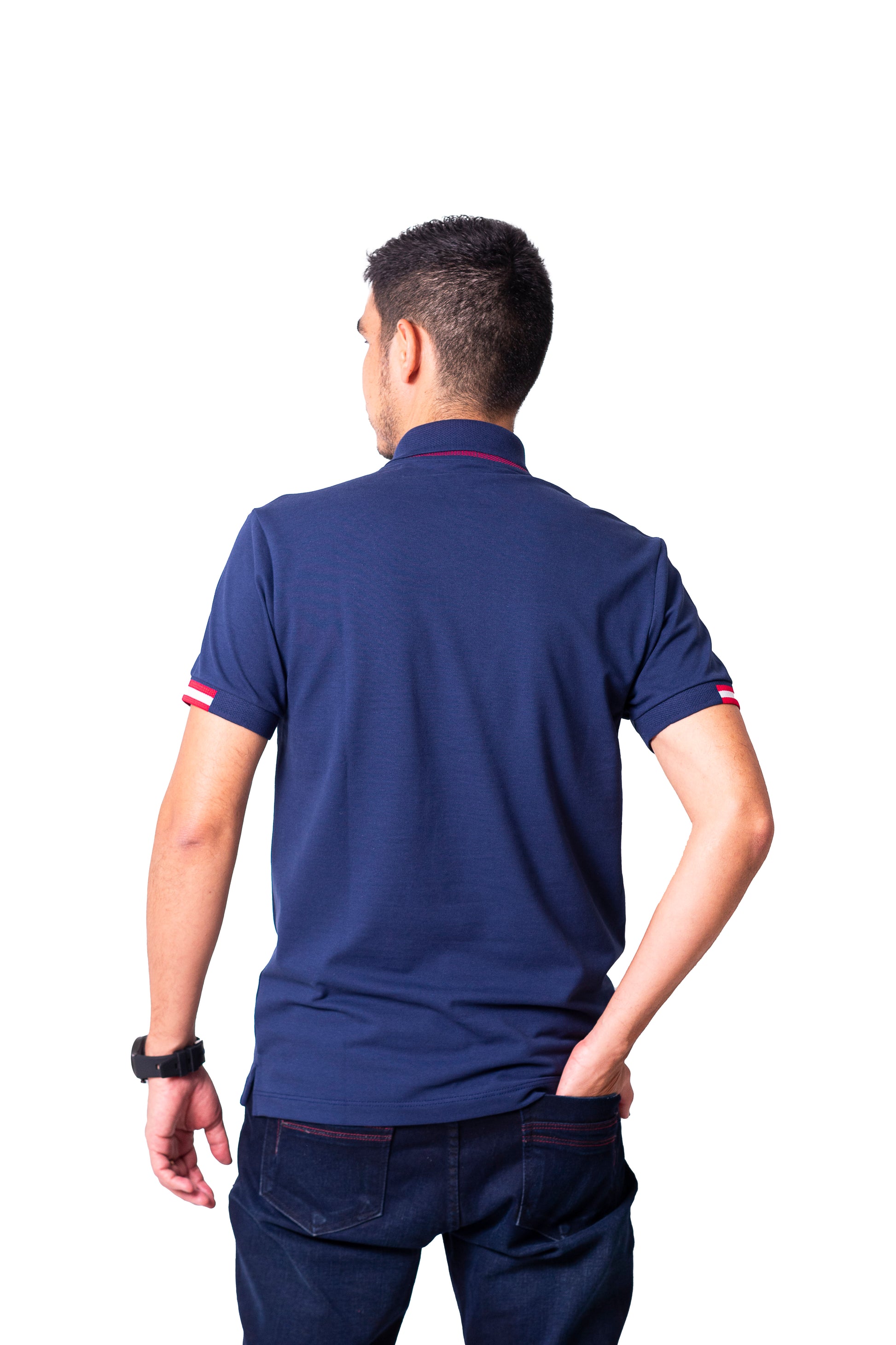 Polo de hombre 7731140100D3AZUL