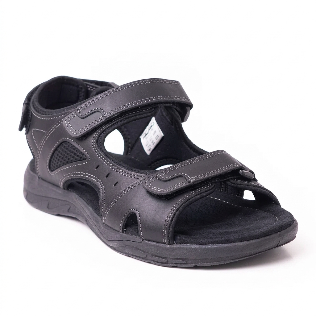 Skywalk sandalia en Cuero para Hombre 663151430NEGRO