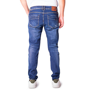 Jean regular fit tiro medio 7731431519AZUL