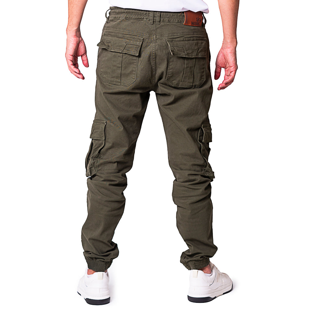 Pantalón cargo Regular Fit 7731431437-3VERDE